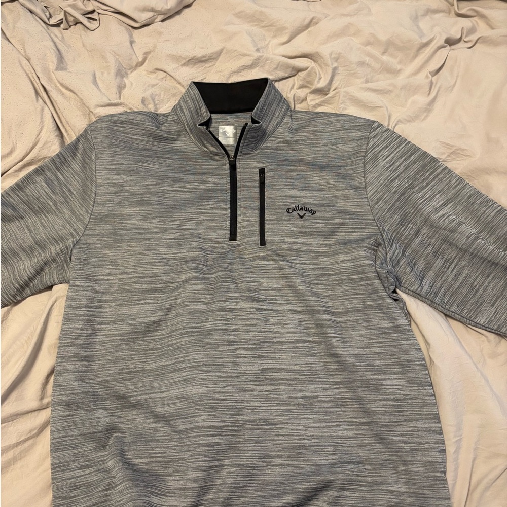 Callaway Heathered Gray Pullover - image 1